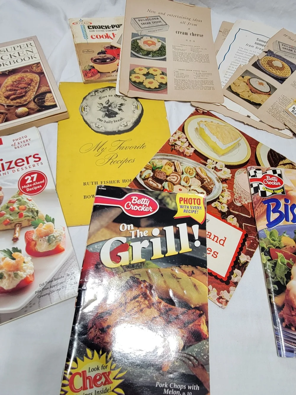Betty Crocker Pillsbury Philadelphia Vintage Recipe Booklets Cards Lot